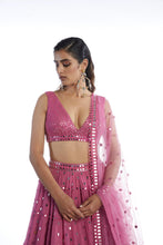 Load image into Gallery viewer, Dark Blush Blush Tier Lehanga