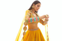 Load image into Gallery viewer, Mustard Applique Mirror