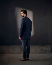 Load image into Gallery viewer, Midnight Blue Bandhgala set