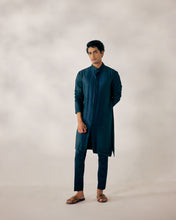 Load image into Gallery viewer, Peacock Blue Kurta set