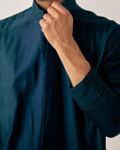 Load image into Gallery viewer, Peacock Blue Kurta set