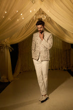 Load image into Gallery viewer, Grey Sequin Bandhgala Set