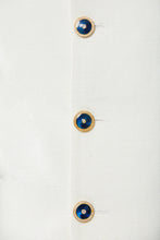 Load image into Gallery viewer, Ivory Blue Meena Button Sherwani Set