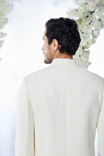 Load image into Gallery viewer, Ivory Peach Meena Button Sherwani Set