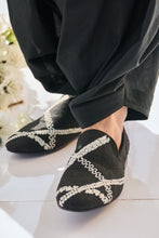 Load image into Gallery viewer, Black & White Sherwani Set