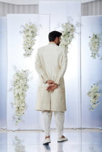 Load image into Gallery viewer, Cream Gold Sherwani Set