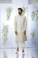 Load image into Gallery viewer, Cream Gold Sherwani Set