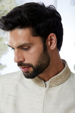 Load image into Gallery viewer, Cream Gold Sherwani Set