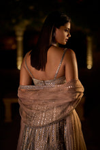 Load image into Gallery viewer, Slate Swarovski Lehenga Set