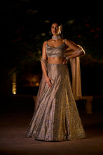 Load image into Gallery viewer, Slate Swarovski Lehenga Set