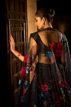Load image into Gallery viewer, Black Multi-Coloured Lehenga Set