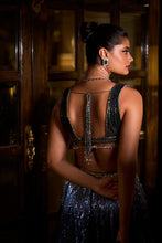 Load image into Gallery viewer, Multi-Coloured Metallic Sequin Lehenga Set