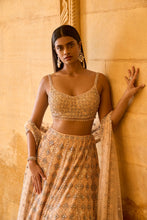 Load image into Gallery viewer, Peach Lehenga Set
