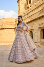Load image into Gallery viewer, Peach Lehenga Set