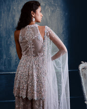 Load image into Gallery viewer, Ash Grey Floral Sharara Set