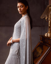 Load image into Gallery viewer, Powder Blue Crystal Sharara Set