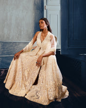 Load image into Gallery viewer, Ivory Floral Sharara Set