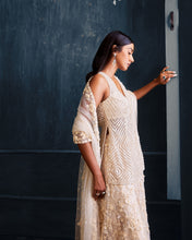 Load image into Gallery viewer, Ivory Floral Sharara Set