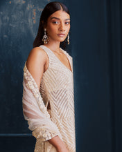 Load image into Gallery viewer, Ivory Floral Sharara Set