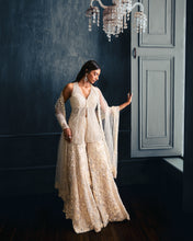 Load image into Gallery viewer, Ivory Floral Sharara Set