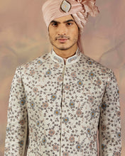 Load image into Gallery viewer, Silver Lining Sherwani Set