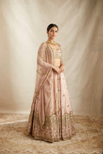 Load image into Gallery viewer, Peach Pink Embroidered Lehenga Set