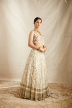 Load image into Gallery viewer, Off White Heavy Jaal Work Lehenga Set