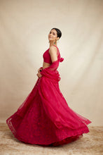 Load image into Gallery viewer, Hot Pink Thread Work Lehenga Set