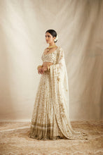 Load image into Gallery viewer, Off White Heavy Jaal Work Lehenga Set