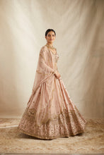 Load image into Gallery viewer, Peach Pink Embroidered Lehenga Set