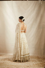 Load image into Gallery viewer, Off White Heavy Jaal Work Lehenga Set