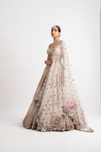 Load image into Gallery viewer, White Heavy Multi Geo Color Lehenga Set