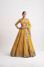 Load image into Gallery viewer, Yellow Heavy Multi Color Lehenga Set