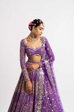 Load image into Gallery viewer, Purple Heavy Multi Color Lehenga Set