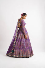Load image into Gallery viewer, Purple Heavy Multi Color Lehenga Set