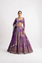 Load image into Gallery viewer, Purple Heavy Multi Color Lehenga Set