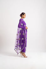 Load image into Gallery viewer, Purple Multi Polka Pant Kurta Set