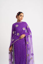 Load image into Gallery viewer, Purple Multi Polka Pant Kurta Set