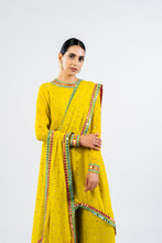 Load image into Gallery viewer, MOSS GREEN ASYMMETRICAL KURTA SET WITH DUPATTA