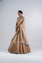 Load image into Gallery viewer, BEIGE MIRROR SEAM LEHENGA WITH MIRROR BLOUSE