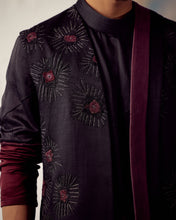 Load image into Gallery viewer, Wine Ombre Kurta set