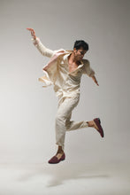 Load image into Gallery viewer, Beige Textured Overcoat Set