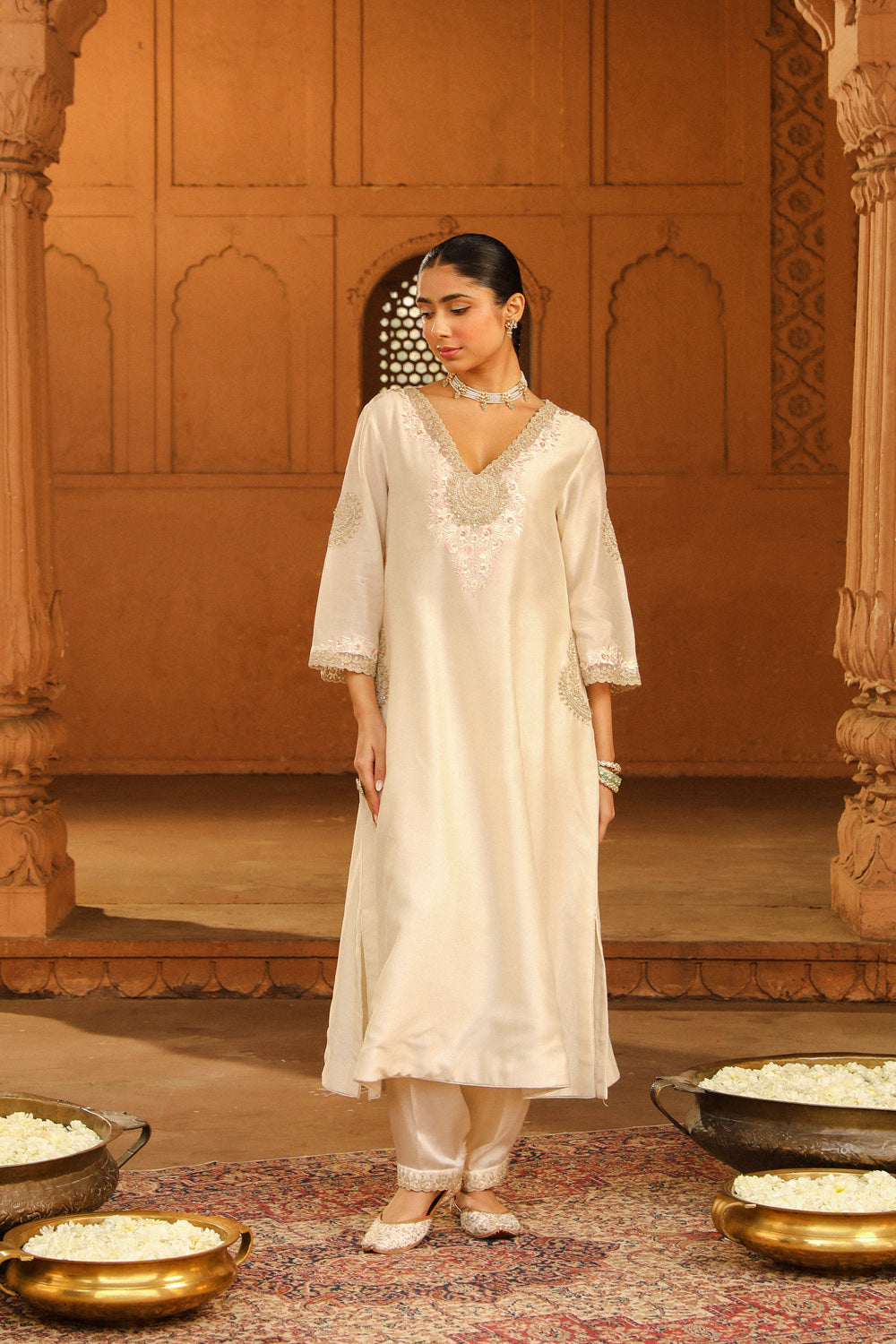 A-line chauga with salwar