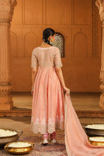 Load image into Gallery viewer, Long Anarkali with chooridaar and dupatta
