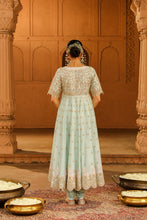 Load image into Gallery viewer, Long Anarkali with chooridaar and dupatta
