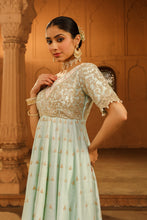 Load image into Gallery viewer, Long Anarkali with chooridaar and dupatta
