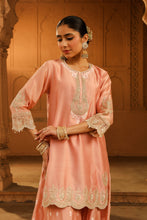 Load image into Gallery viewer, Short kurta with sharara and dupatta
