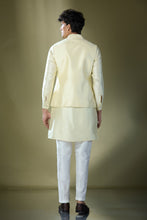 Load image into Gallery viewer, Parrot Green Embroidered Kurta-Jacket Set
