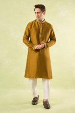 Load image into Gallery viewer, Mustard Embroidered Kurta Set
