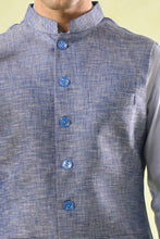 Load image into Gallery viewer, Blue Tweed Textured Jacket
